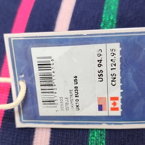 NEW Joules Knitwear Estelle Striped Dress Sweater Youthful Shimmer Spring - Picture 6 of 14